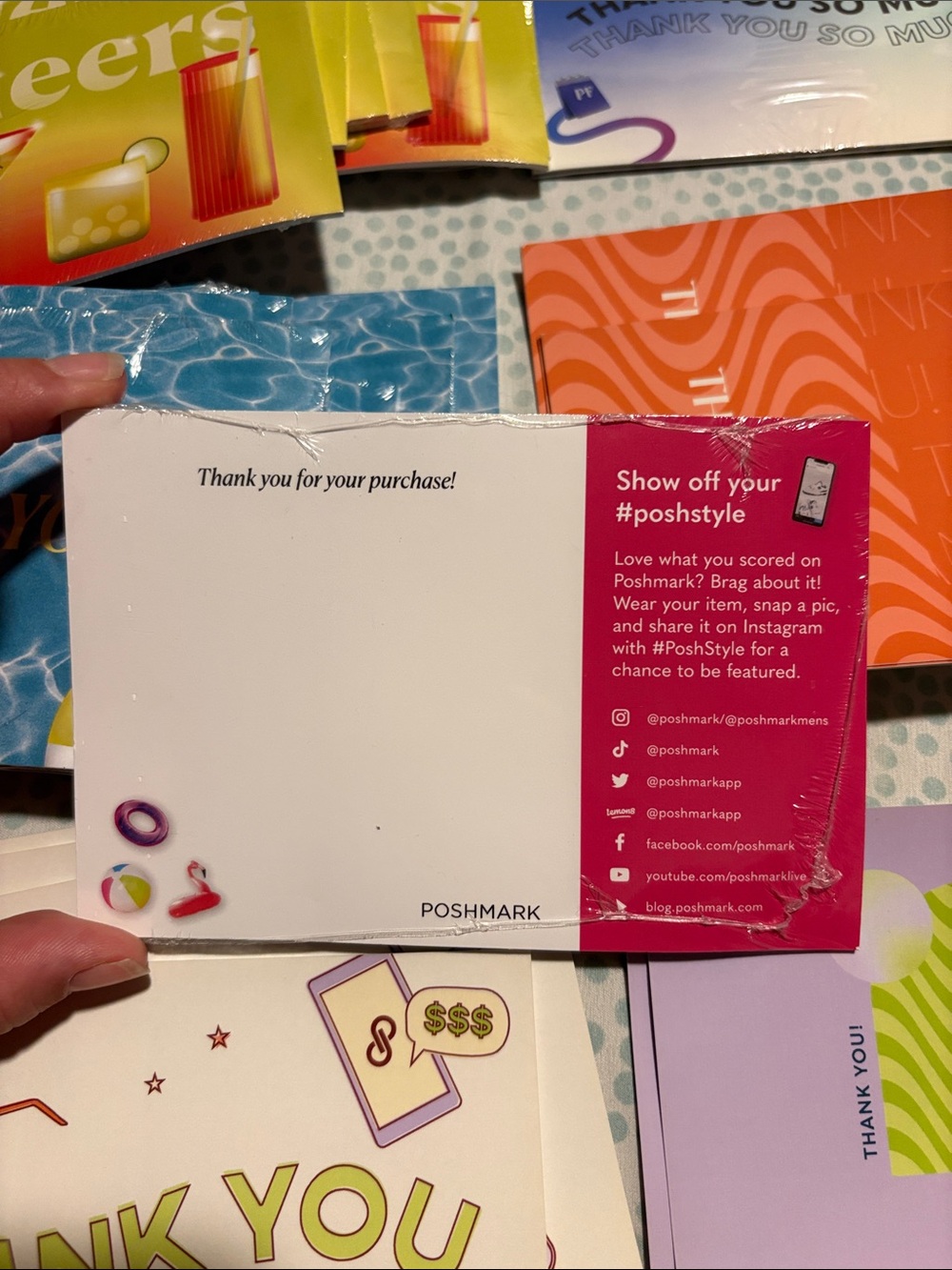 Assorted Poshmark Thank You Card Set - Multi-Color - Picture 6 of 6